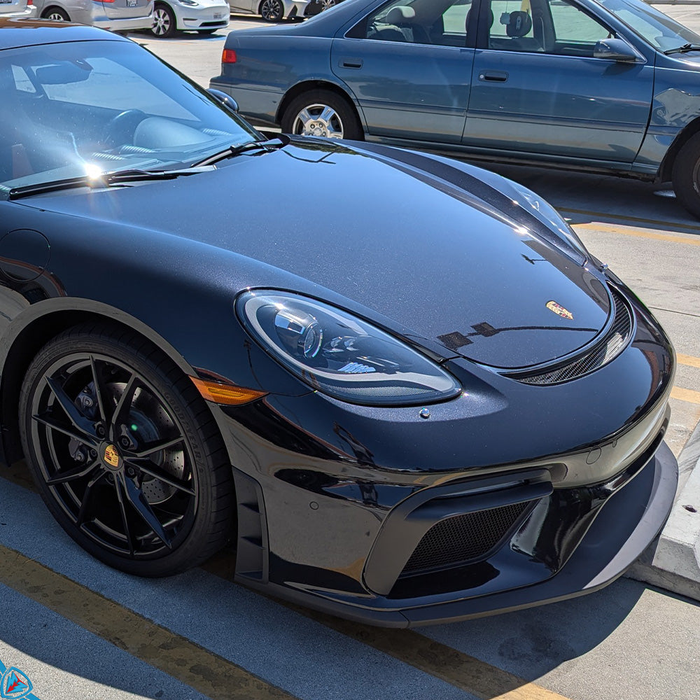 2017-2024 Porsche 718 Boxster & Cayman (982) GT4 Style Polypropylene Front Bumper Conversion Kit | E3Tuning
