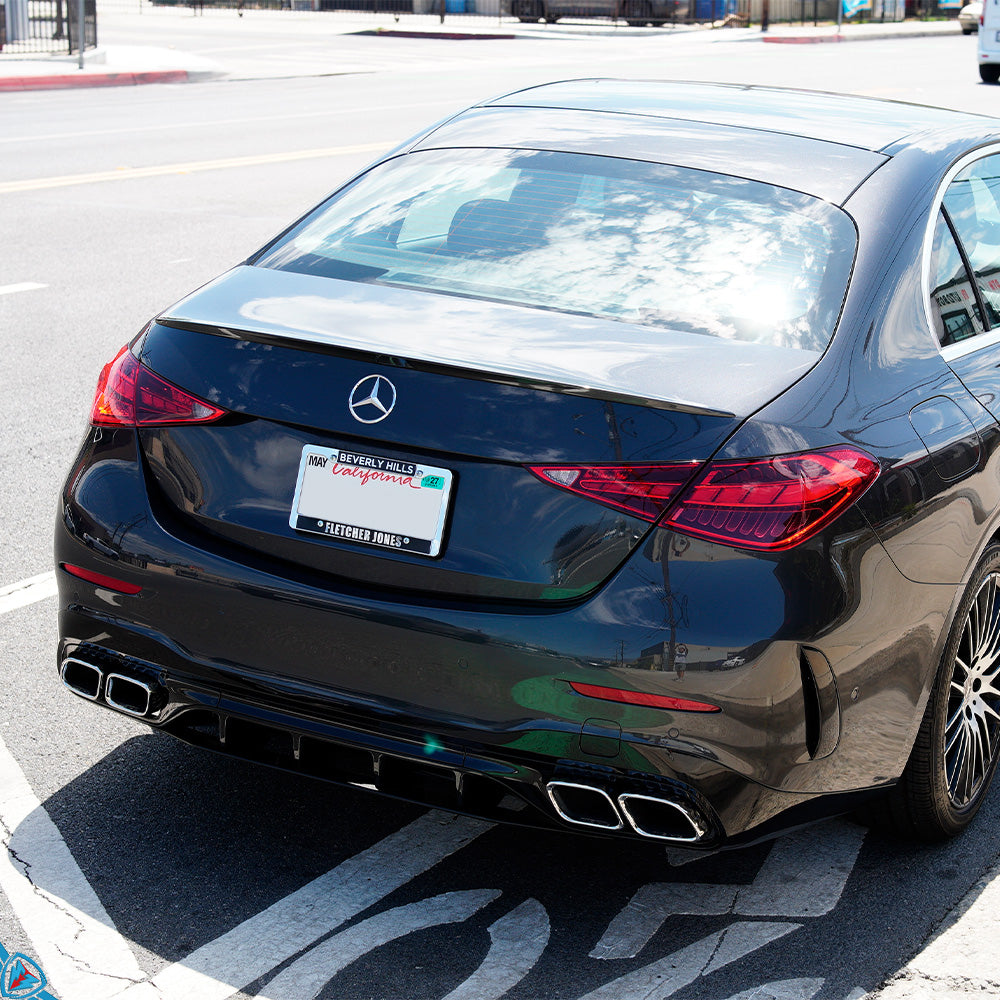 2022-2025 Mercedes-Benz C-Class Pre-Facelift (W206) C63 AMG Style Polypropylene Rear Bumper Conversion Kit | E3Tuning Secondary image