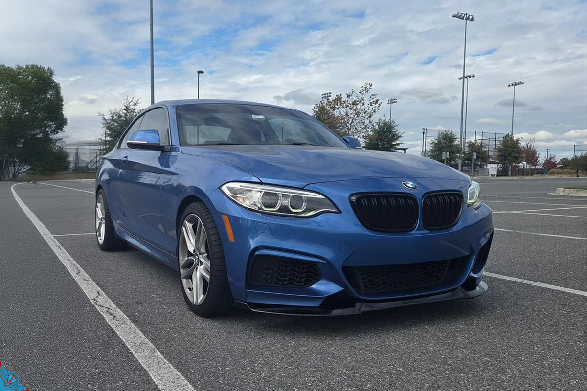 BMW 2 Series (F22/F23) EVO-1 Gloss Black Front Splitter by Zaero