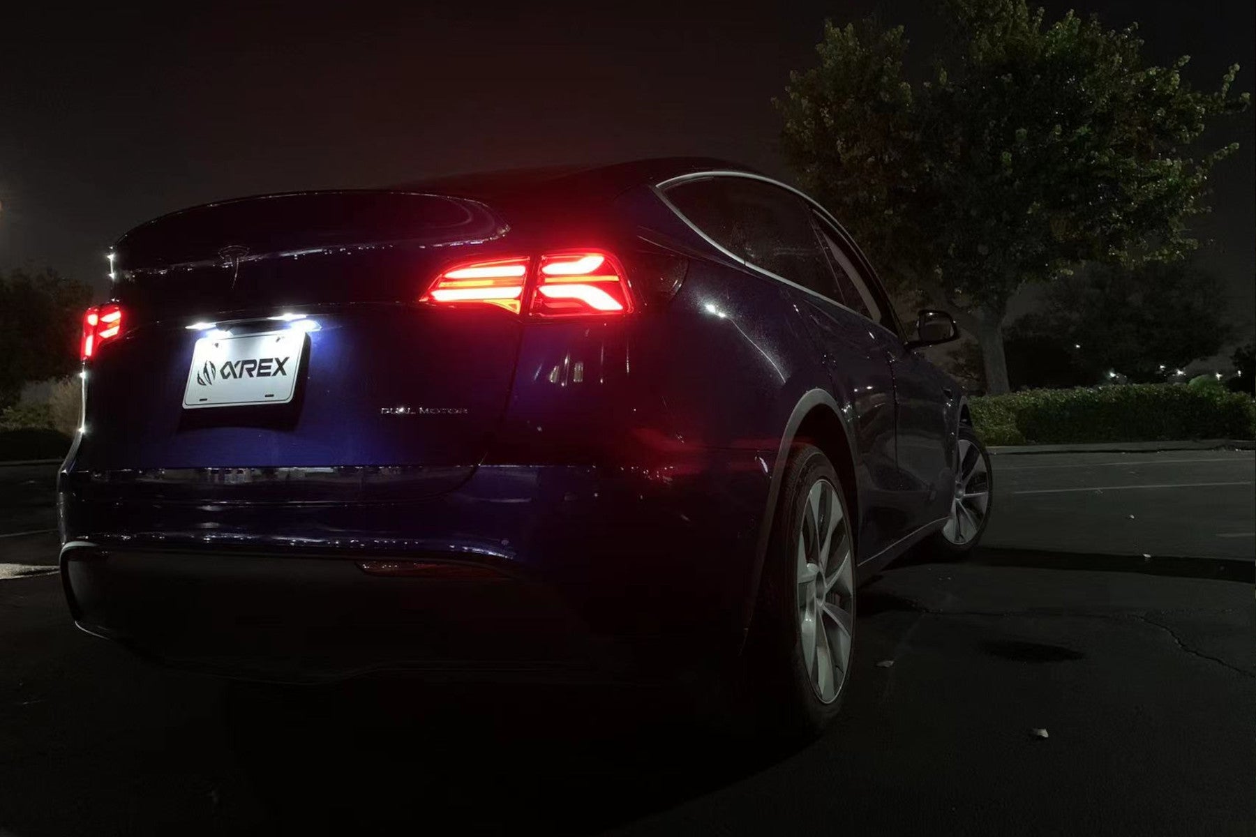 AlphaRex Tesla Model Y (With Amber Turn Signals) PRO-Series LED Tail Lights [Jet Black]