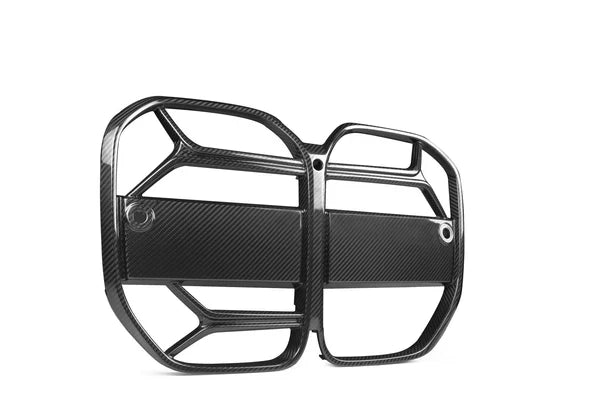 2021-2026 BMW 4 Series Gran Coupe (G26) CSL Style Pre-Preg Carbon Fiber Front Kidney Grilles [WITH ADAPTIVE CRUISE] | TRE by AutoID
