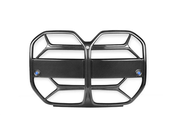 2021-2026 BMW 4 Series Gran Coupe (G26) CSL Style Pre-Preg Carbon Fiber Front Kidney Grilles [NO ADAPTIVE CRUISE] | TRE by AutoID