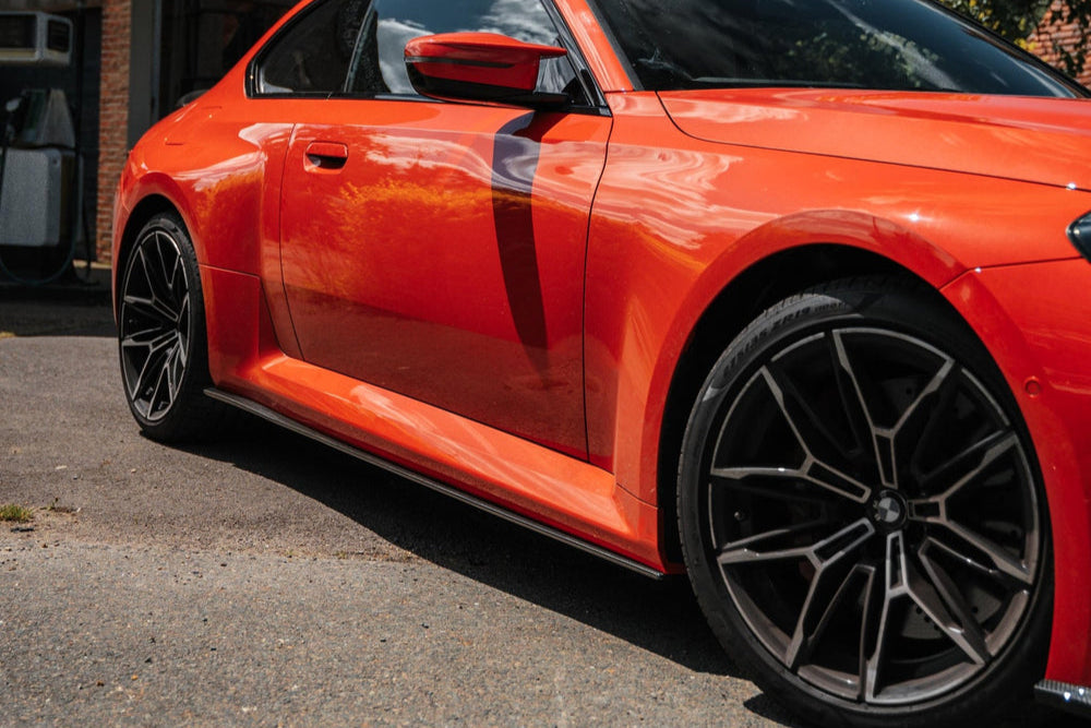 2023+ BMW M2 (G87) TR87 Pre-Preg Carbon Fiber Flat Side Skirt Set | Trevora Secondary image