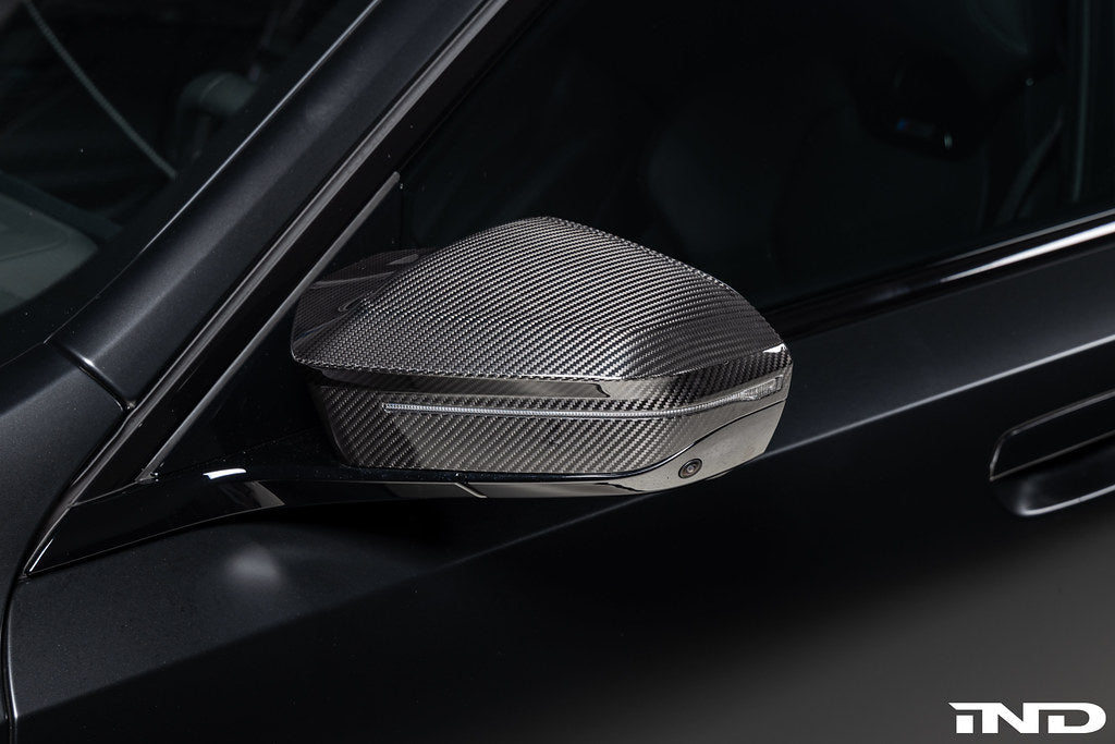 2024+ BMW M5 (G90/G99) & 5 Series (G60) & X3 (G45) Pre-Preg Carbon Fiber Mirror Cover Set | Trevora Secondary image