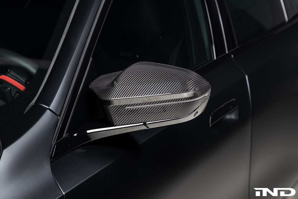 2024+ BMW M5 (G90/G99) & 5 Series (G60) & X3 (G45) Pre-Preg Carbon Fiber Mirror Cover Set | Trevora