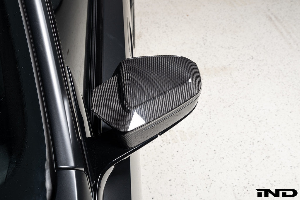 2024+ BMW M5 (G90/G99) & 5 Series (G60) & X3 (G45) Pre-Preg Carbon Fiber Mirror Cover Set | Trevora