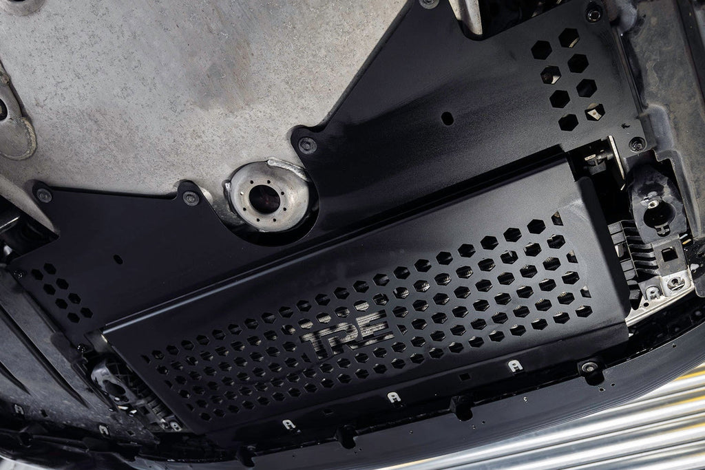 2023+ BMW M2 (G87) & M3 (G80) & M4 (G82/G83) Aluminum Oil Cooler Guard Skid Plate Under Tray | Trevora