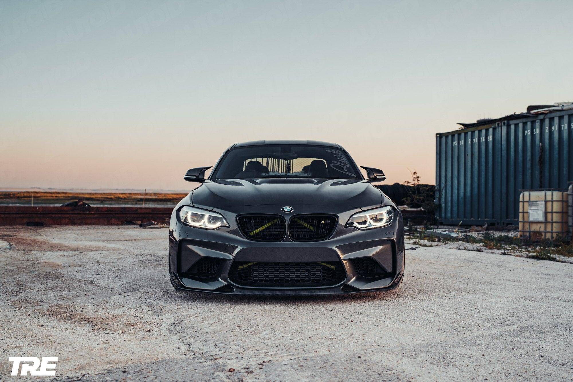 2016-2021 BMW M2 (F87) OG Pre-Preg Carbon Fiber Front Splitter | Trevora