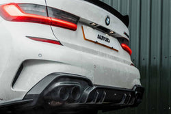 2020+ BMW M240i (G42) & M340i (G20) & M440i (G22/G26) Cerakote Black Quad Exhaust Tip Set | Trevora