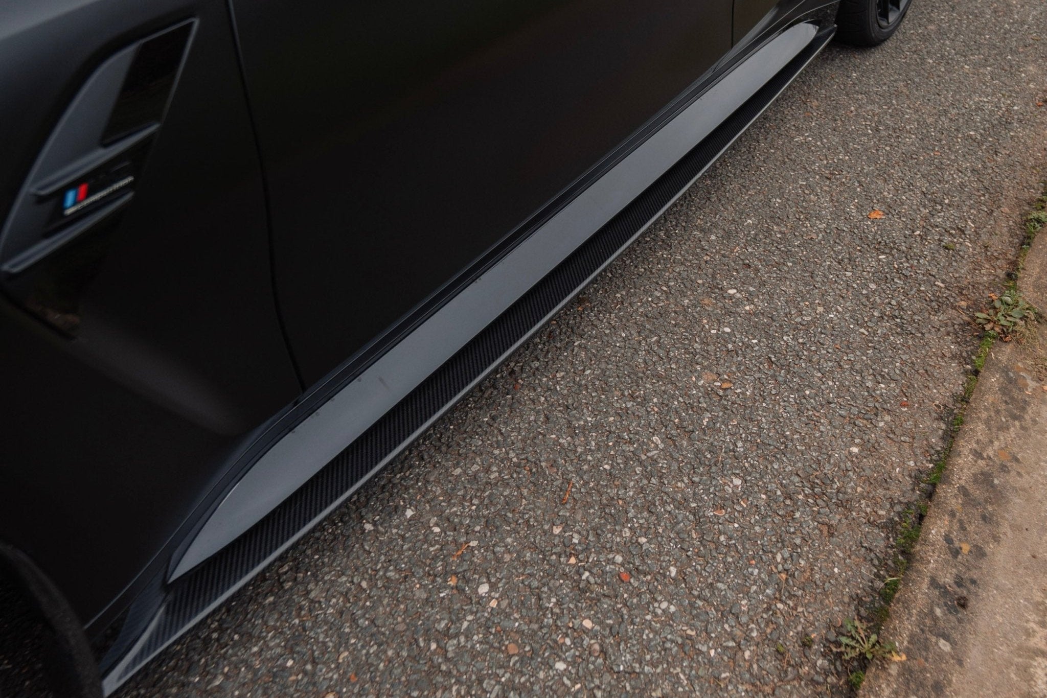 2021+ BMW M3 (G80) PR-1 Pre-Preg Carbon Fiber Side Skirts | Trevora