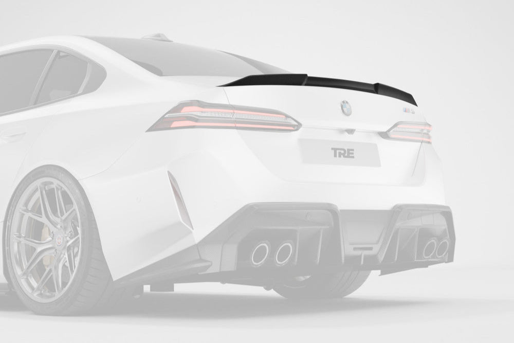 2025+ BMW M5 (G90) & 5 Series (G60) PR-1 Pre-Preg Carbon Fiber Rear Spoiler | Trevora Secondary image