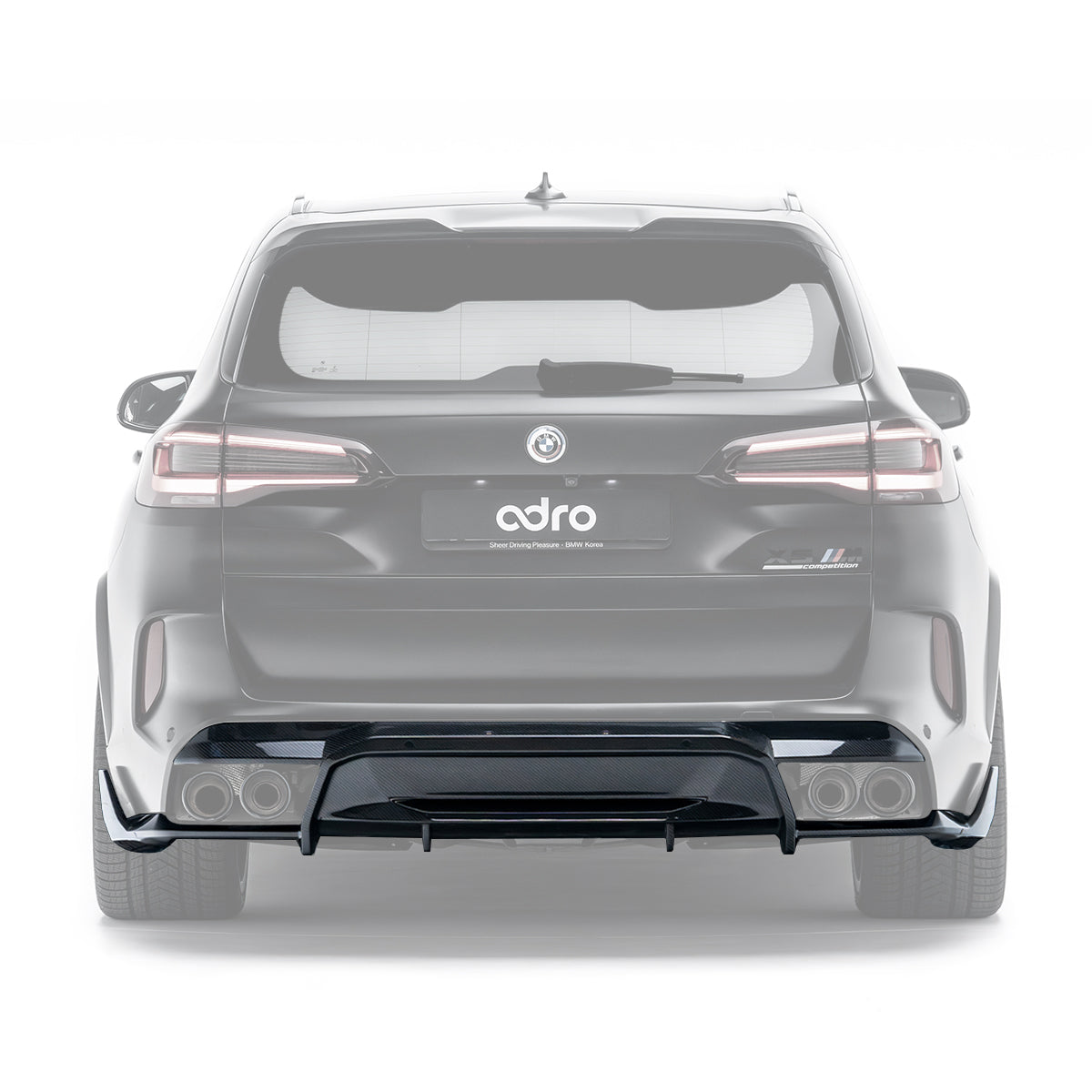 ADRO BMW X5M (F95) Genuine Dry Carbon Fiber Rear Diffuser