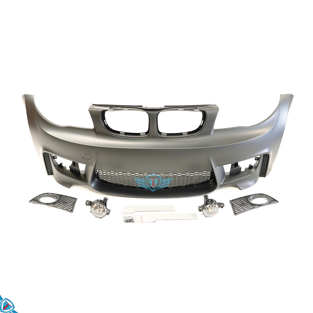 2008-2013 BMW 1 Series LCI (E82/E88) 1M Style Polypropylene Front Bumper Conversion Kit | E3Tuning Main image