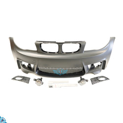 2008-2013 BMW 1 Series LCI (E82/E88) 1M Style Polypropylene Front Bumper Conversion Kit | E3Tuning