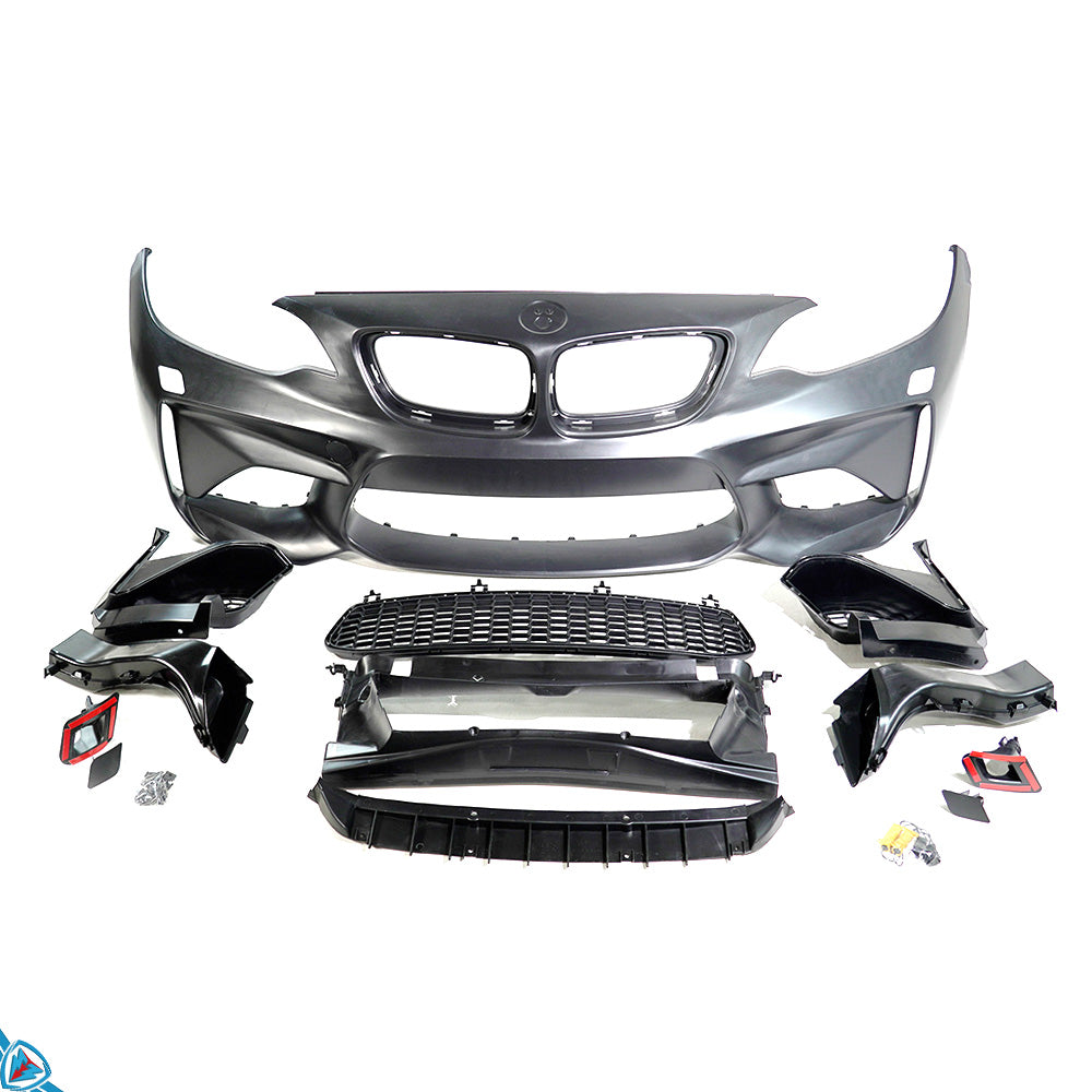 2014-2018 BMW 2 Series (F22/F23) M2 Style Polypropylene Front Bumper Conversion Kit | E3Tuning