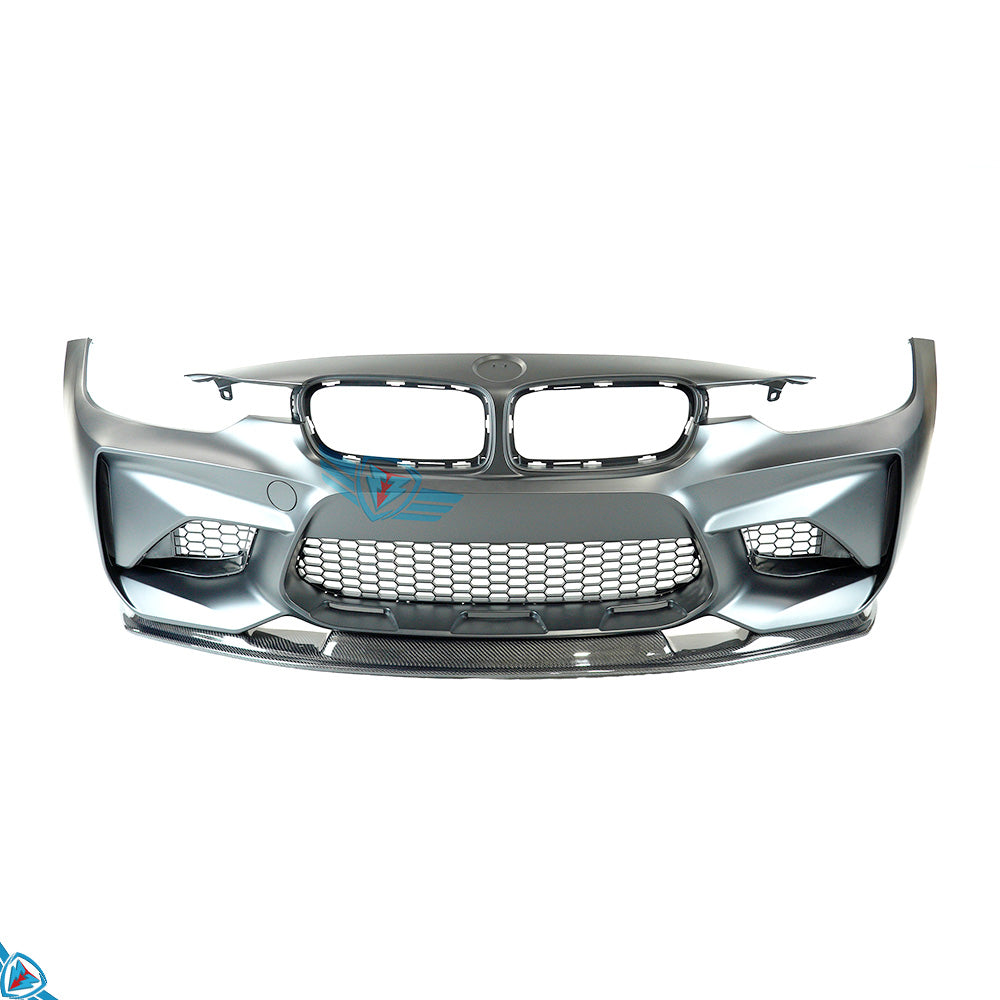 2012-2018 BMW 3 Series (F30) MTC Style Carbon Fiber Front Lip | FYBR Aerodynamics Secondary image