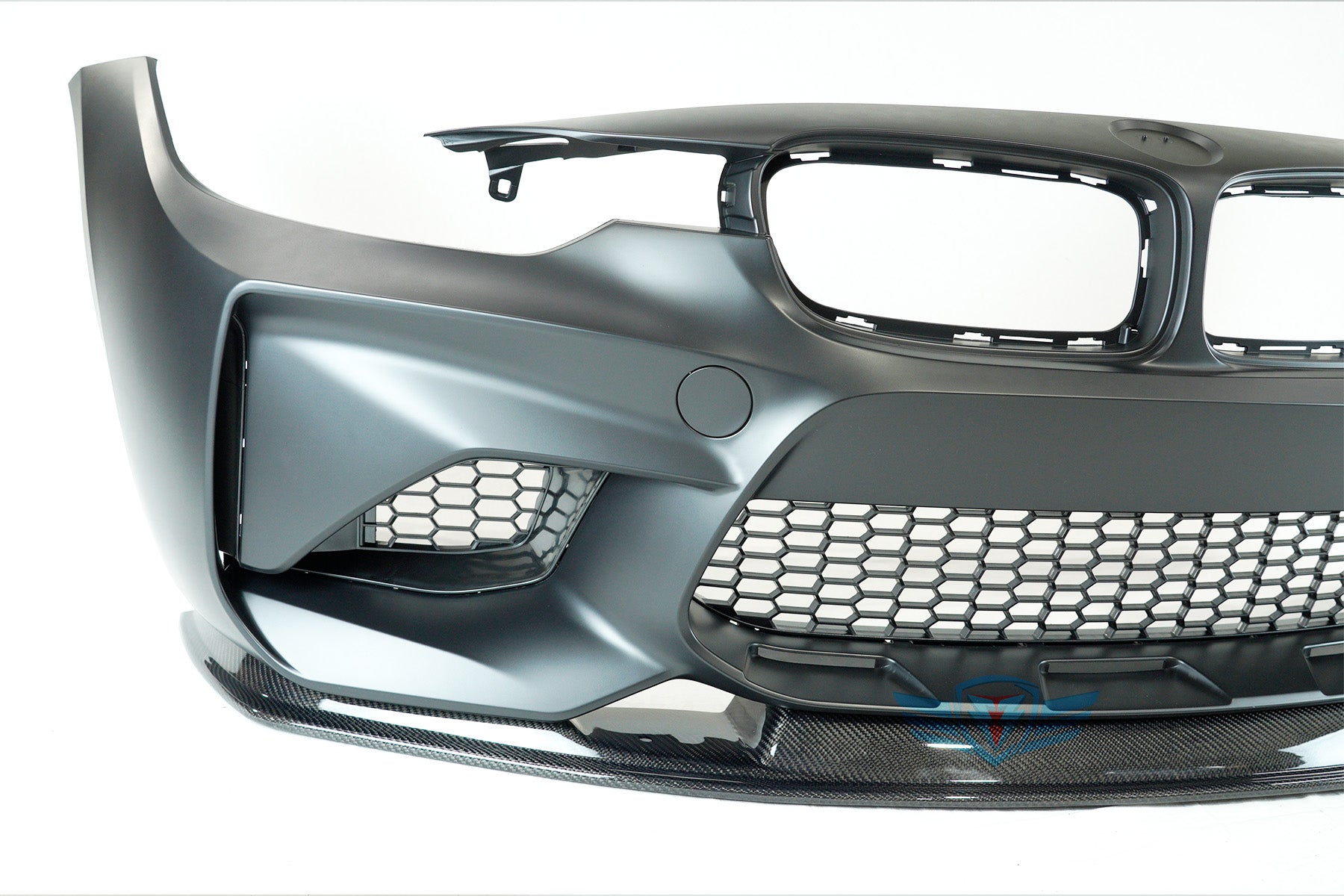FYBR BMW F30 M2 Conversion Bumper MTC Style Genuine Carbon Fiber Front Lip