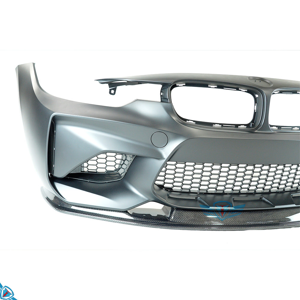 2012-2018 BMW 3 Series (F30) MTC Style Carbon Fiber Front Lip | FYBR Aerodynamics