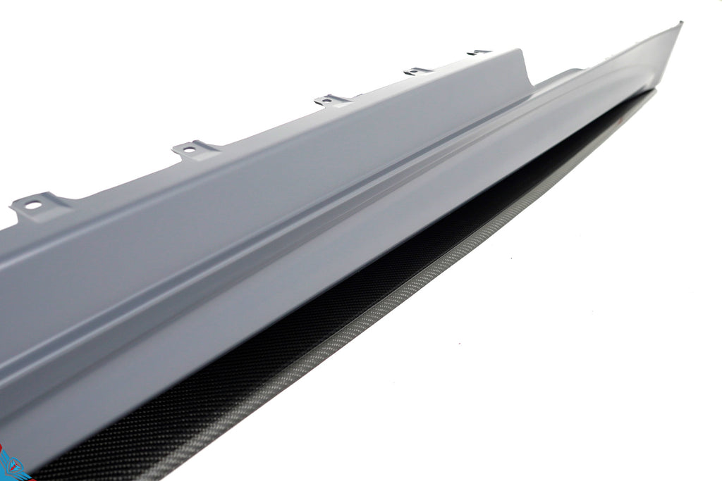 2012-2020 BMW 4 Series & M3/M4 (F32/F33/F80/F82) M Performance Style Carbon Fiber Side Skirt Extensions | FYBR Aerodynamics