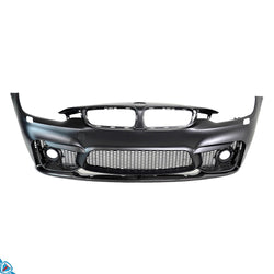 2014-2020 BMW 4 Series (F32/F33/F36) M Performance Style Carbon Fiber 3-Piece Front Lip (M4 Conversion Bumper Only) | FYBR Aerodynamics