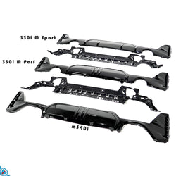 2023-2025 BMW 3 Series LCI (G20) M Sport Style Polypropylene Rear Bumper Conversion Kit | E3Tuning