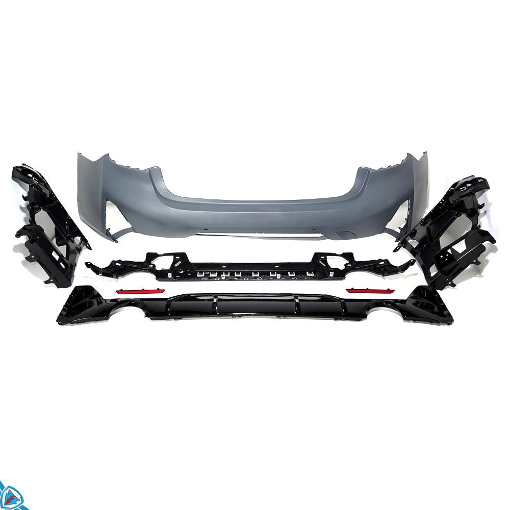 2023-2025 BMW 3 Series LCI (G20) M Sport Style Polypropylene Rear Bumper Conversion Kit | E3Tuning