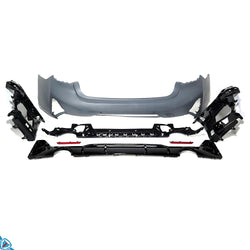 2023-2025 BMW 3 Series LCI (G20) M Sport Style Polypropylene Rear Bumper Conversion Kit | E3Tuning