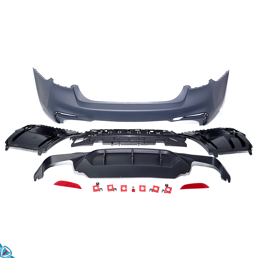 2017-2020 BMW 5 Series Pre-LCI (G30) M5 Style Polypropylene Rear Bumper Conversion Kit | E3Tuning
