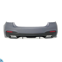2017-2020 BMW 5 Series Pre-LCI (G30/G31) M Performance Style Matte Black Rear Diffuser | E3Tuning