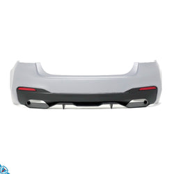 2017-2020 BMW 5 Series Pre-LCI (G30/G31) M Performance Style Matte Black Rear Diffuser | E3Tuning
