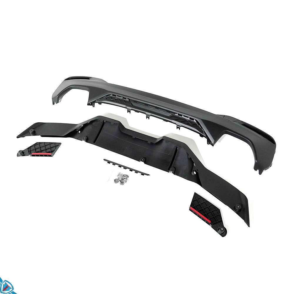 2017-2020 BMW 5 Series Pre-LCI (G30/G31) M Performance Style Matte Black Rear Diffuser | E3Tuning