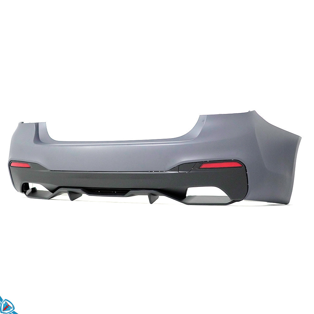 2017-2020 BMW 5 Series Pre-LCI (G30/G31) M Performance Style Matte Black Rear Diffuser | E3Tuning