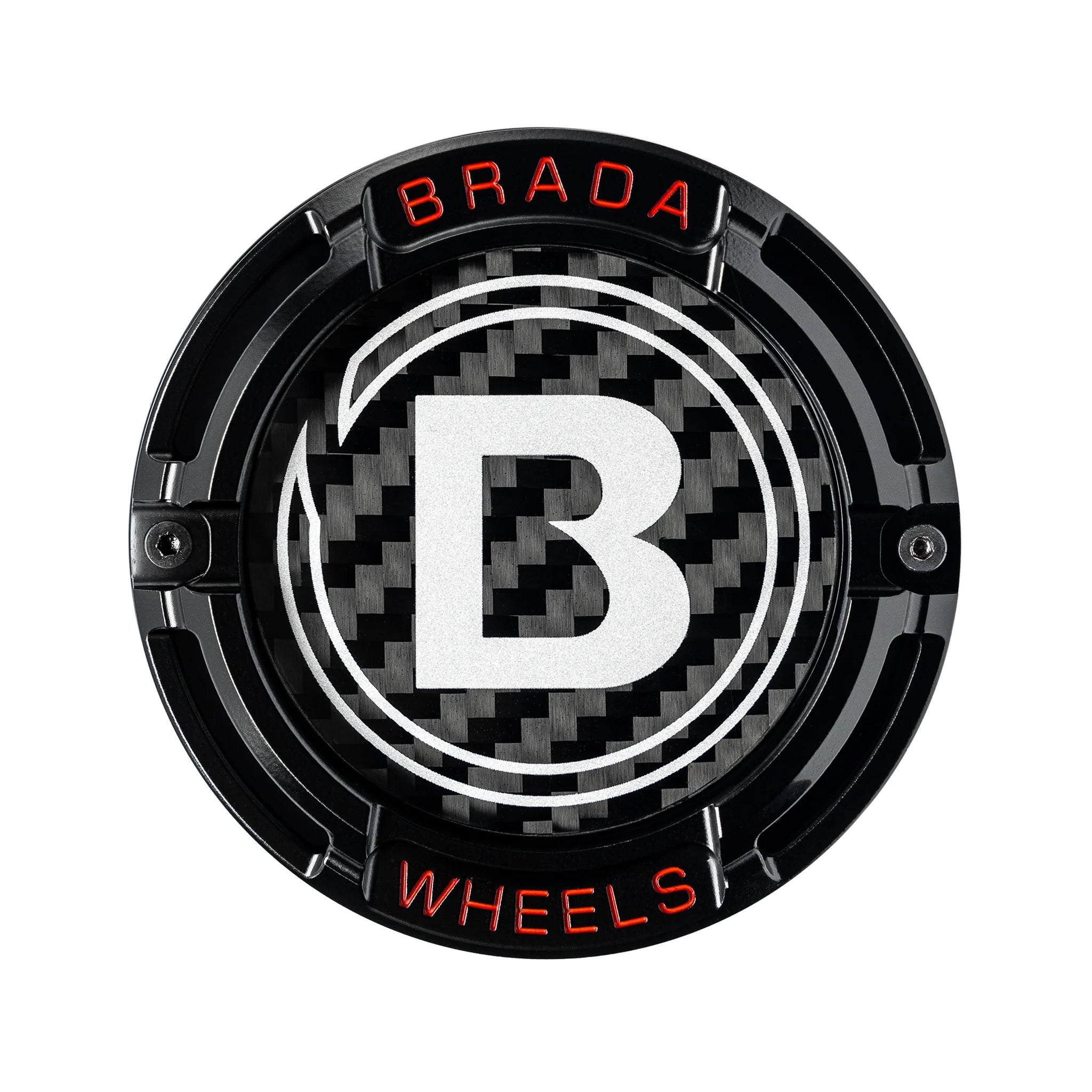 2000-2026 Universal Fitment FormTech 3-Piece Carbon Fiber Center Caps | BRADA Wheels