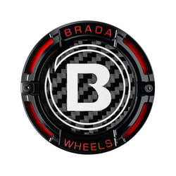 2000-2026 Universal Fitment FormTech 3-Piece Carbon Fiber Center Caps | BRADA Wheels