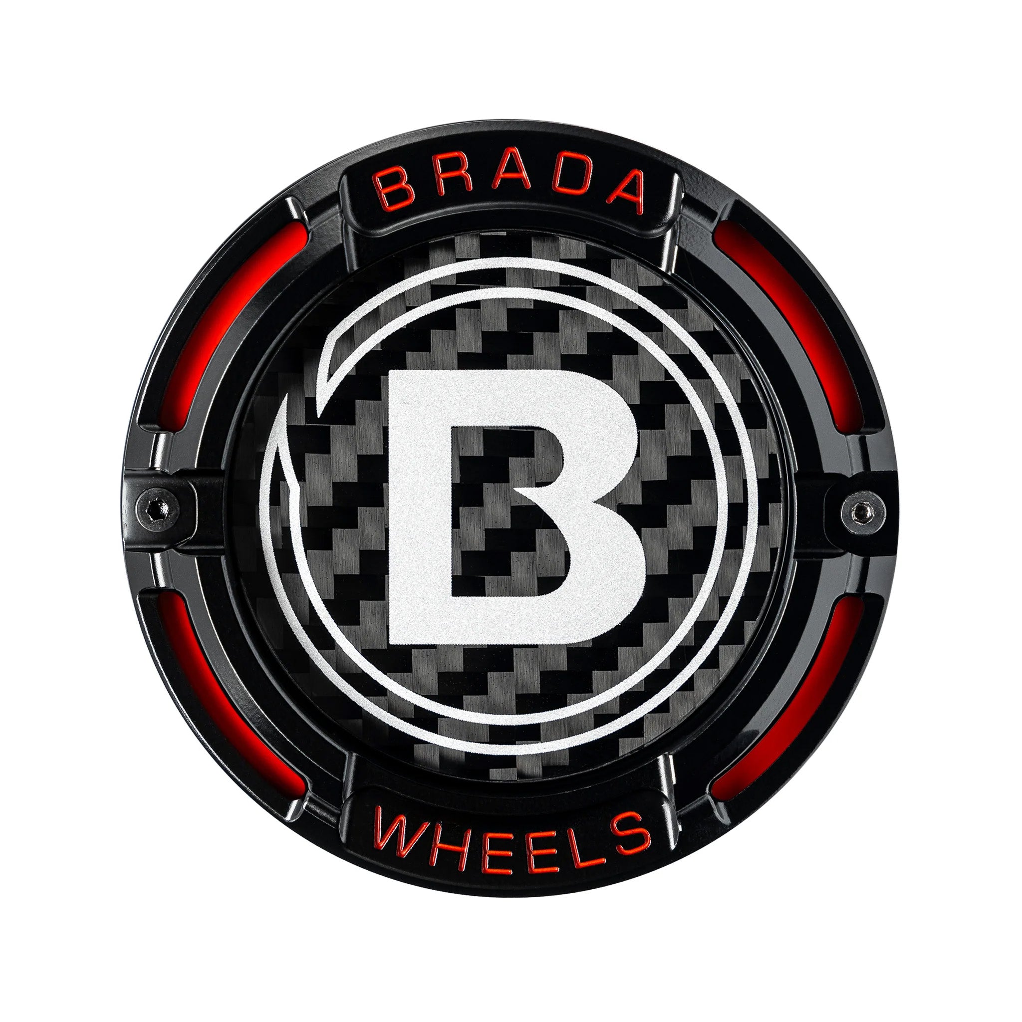 2000-2026 Universal Fitment FormTech 3-Piece Carbon Fiber Center Caps | BRADA Wheels