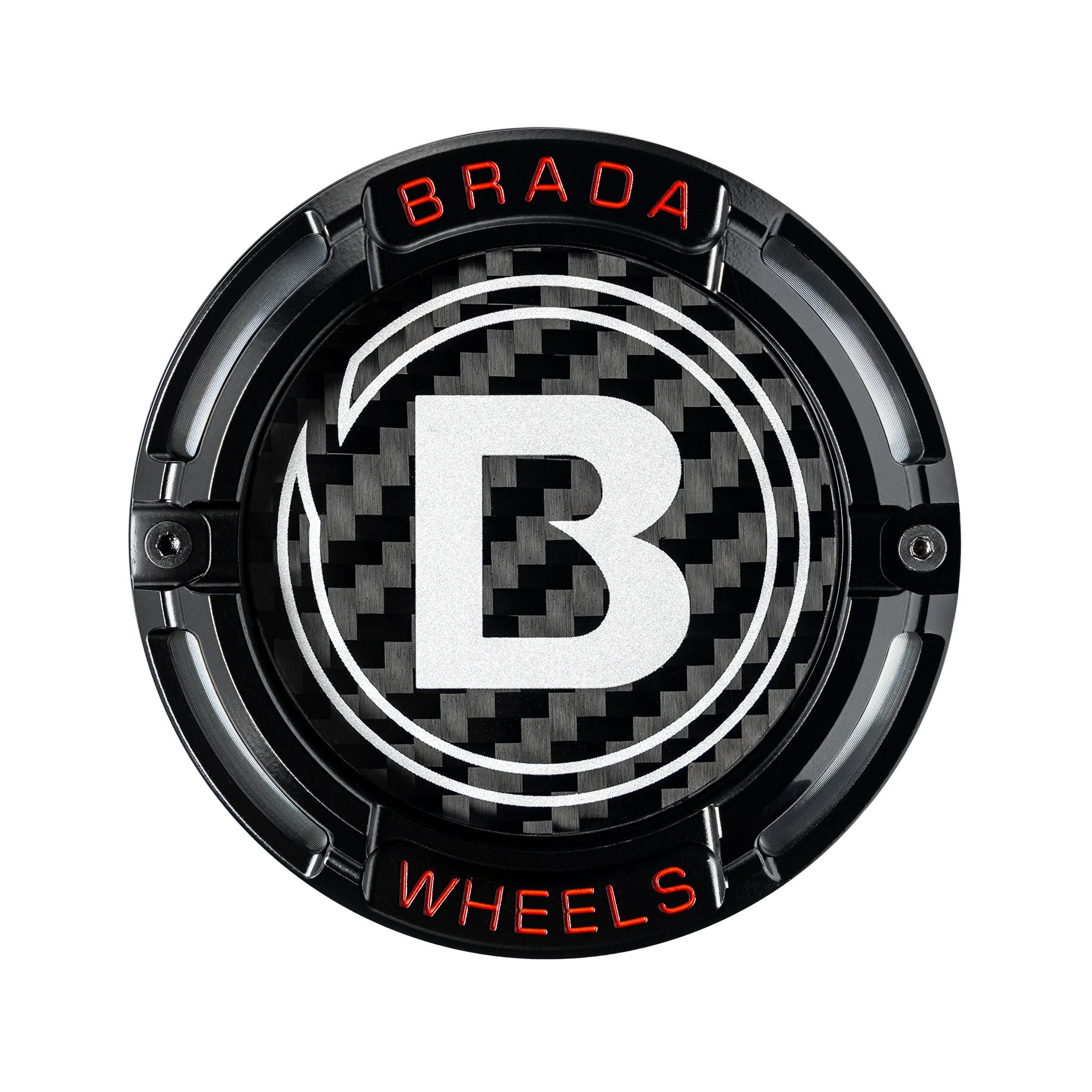 2000-2026 Universal Fitment FormTech 3-Piece Carbon Fiber Center Caps | BRADA Wheels