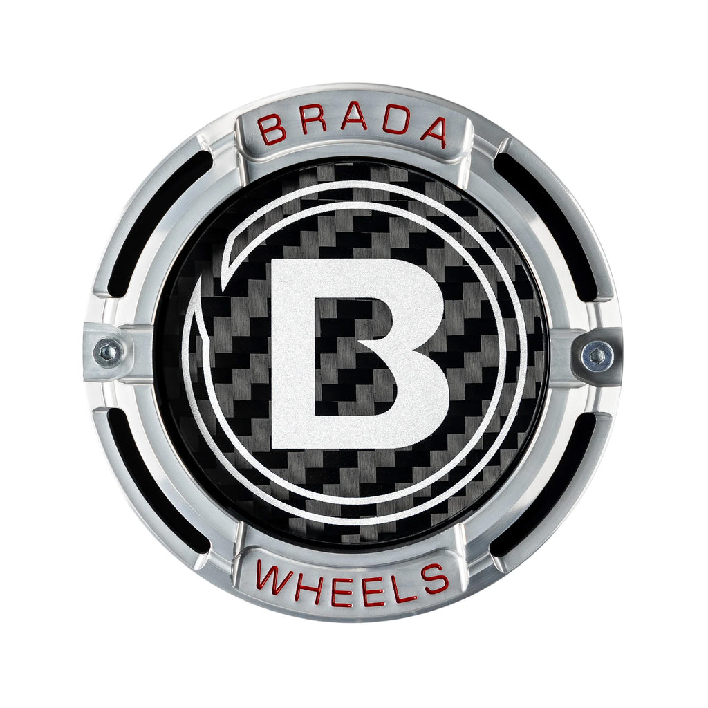 2000-2026 Universal Fitment FormTech 3-Piece Carbon Fiber Center Caps | BRADA Wheels