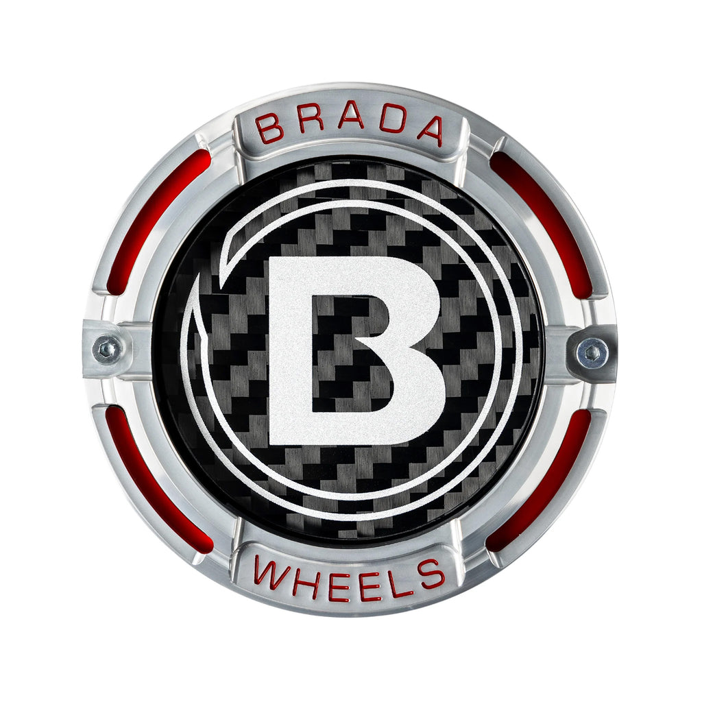 2000-2026 Universal Fitment FormTech 3-Piece Carbon Fiber Center Caps | BRADA Wheels