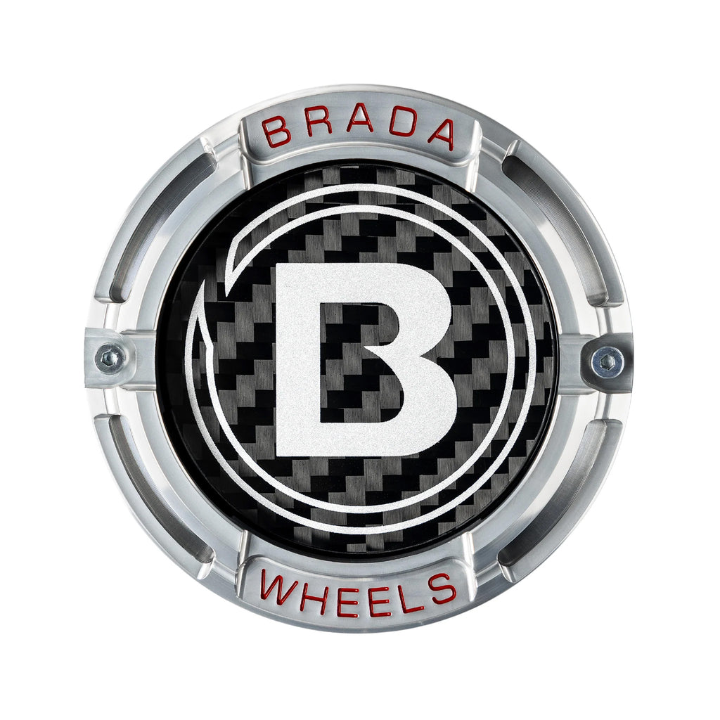 2000-2026 Universal Fitment FormTech 3-Piece Carbon Fiber Center Caps | BRADA Wheels
