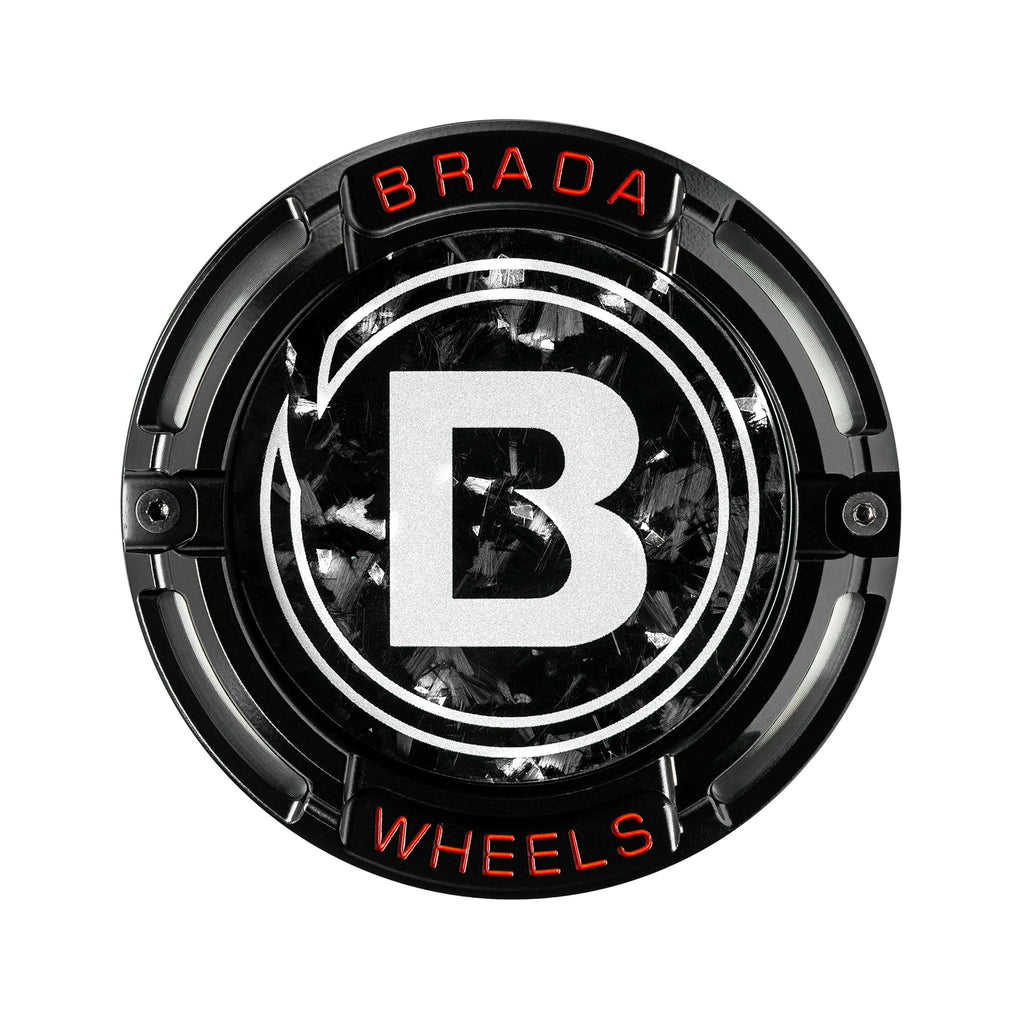 2000-2026 Universal Fitment FormTech 3-Piece Carbon Fiber Center Caps | BRADA Wheels