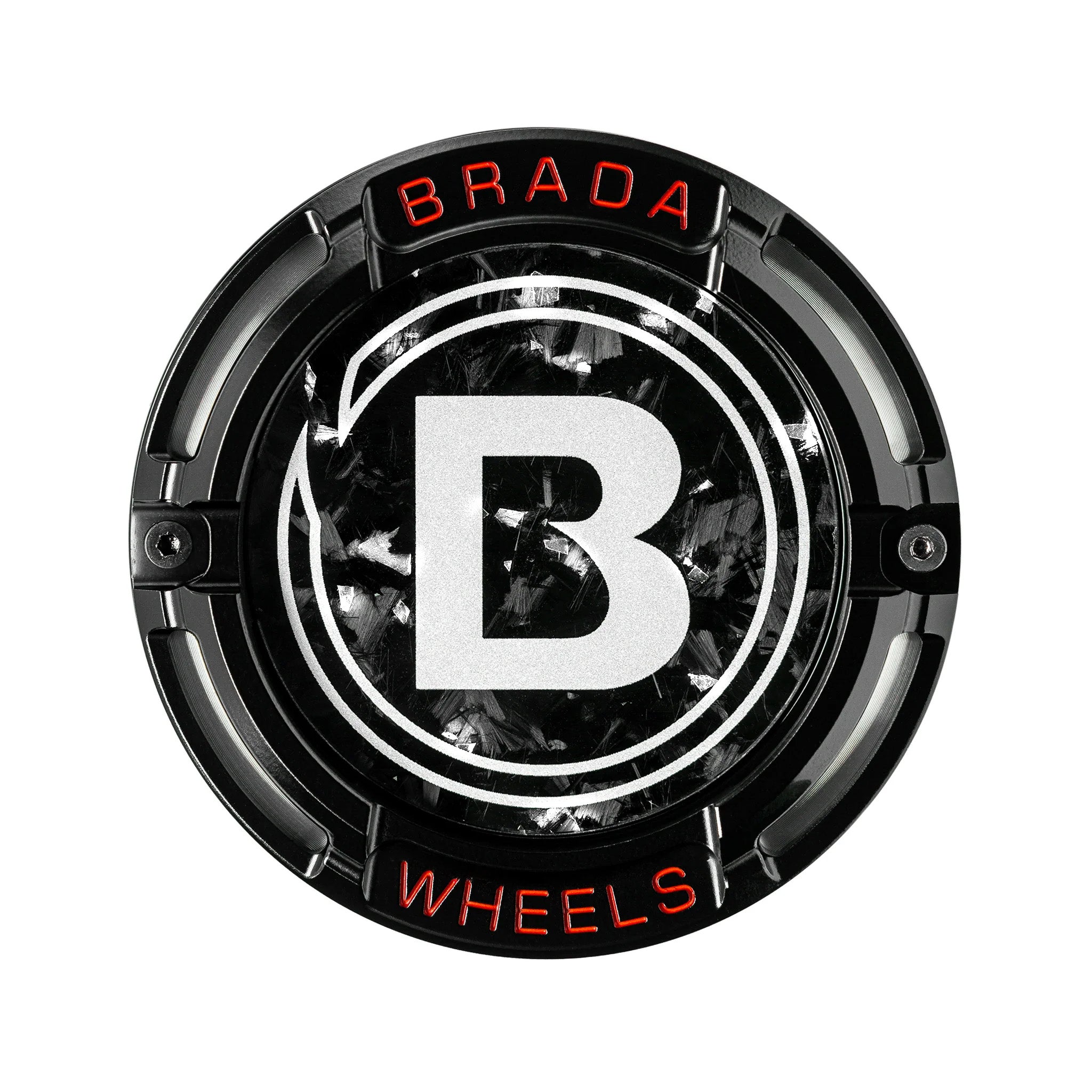 2000-2026 Universal Fitment FormTech 3-Piece Carbon Fiber Center Caps | BRADA Wheels