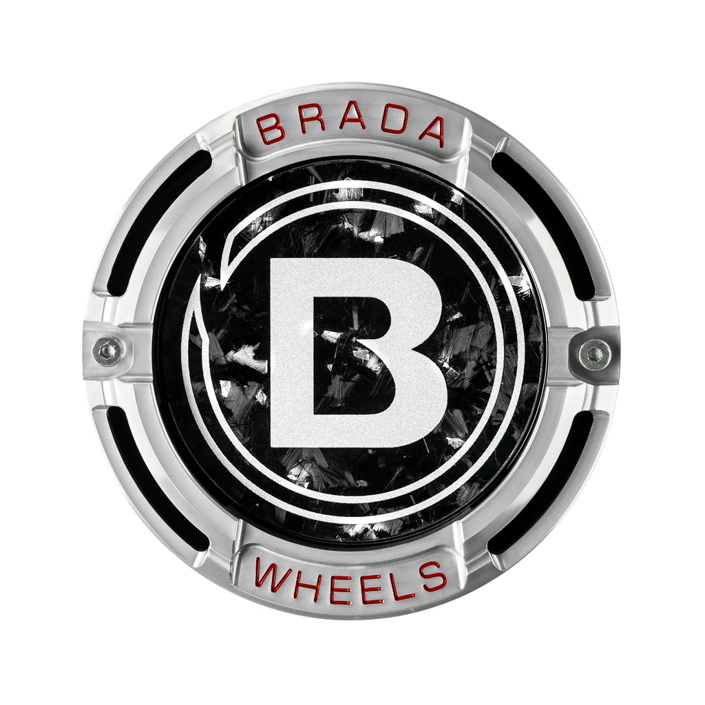 2000-2026 Universal Fitment FormTech 3-Piece Carbon Fiber Center Caps | BRADA Wheels