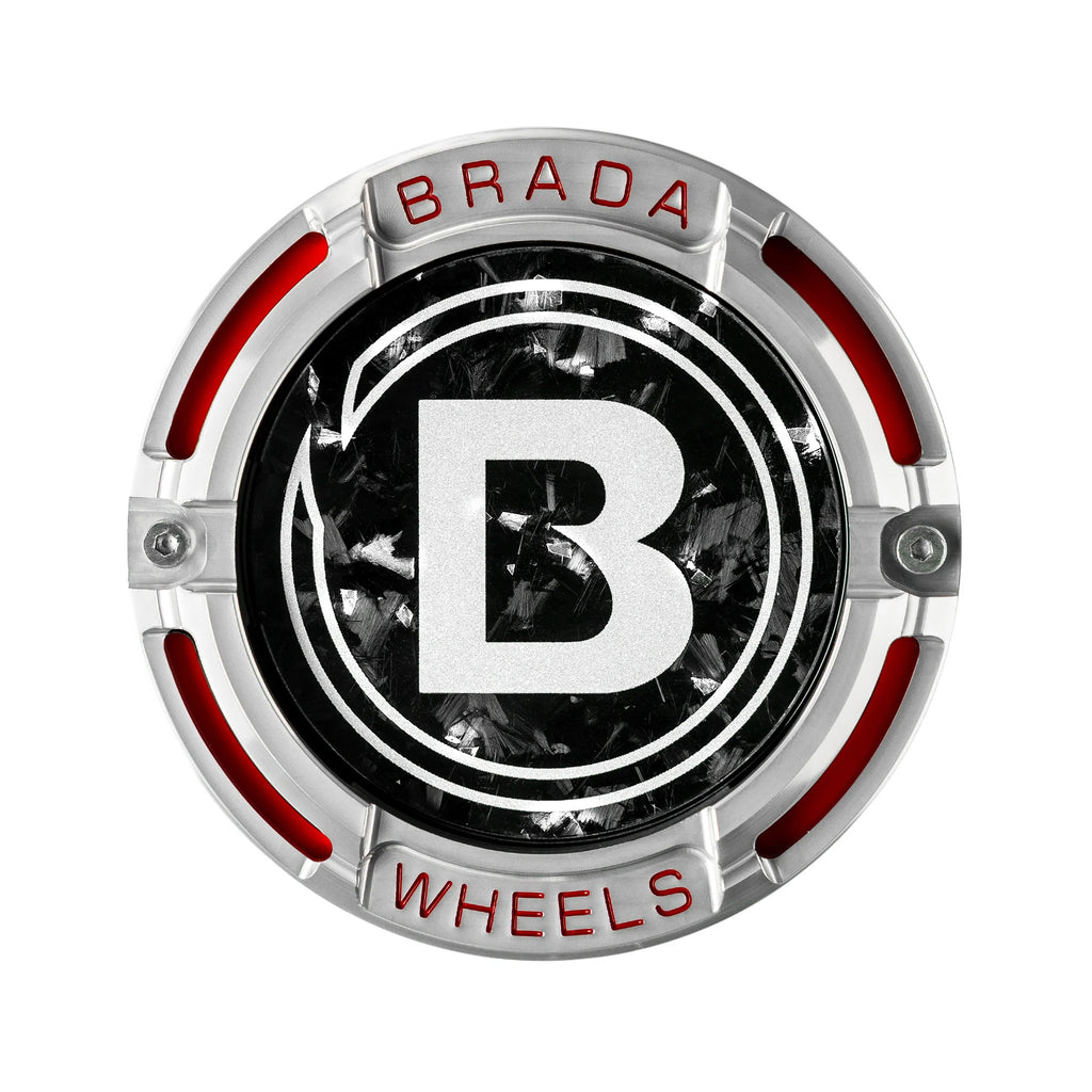 2000-2026 Universal Fitment FormTech 3-Piece Carbon Fiber Center Caps | BRADA Wheels