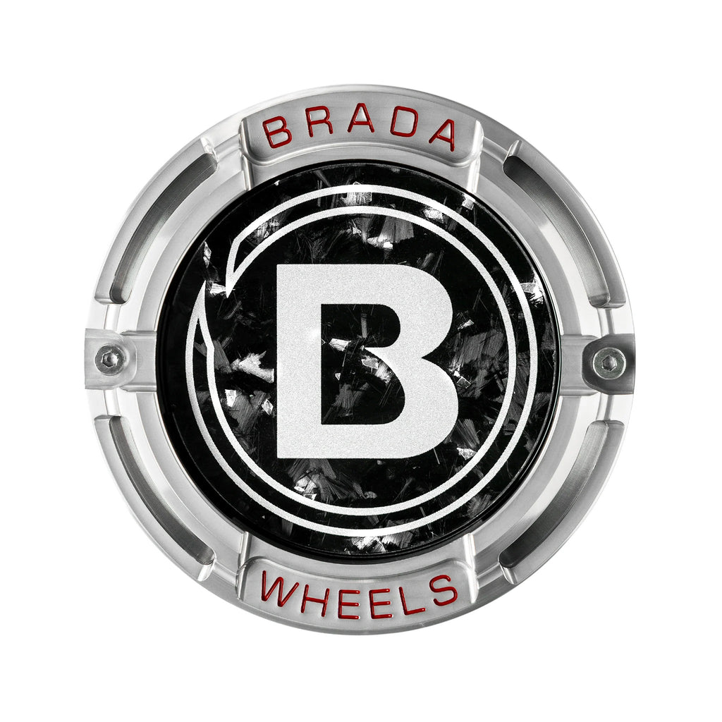 2000-2026 Universal Fitment FormTech 3-Piece Carbon Fiber Center Caps | BRADA Wheels