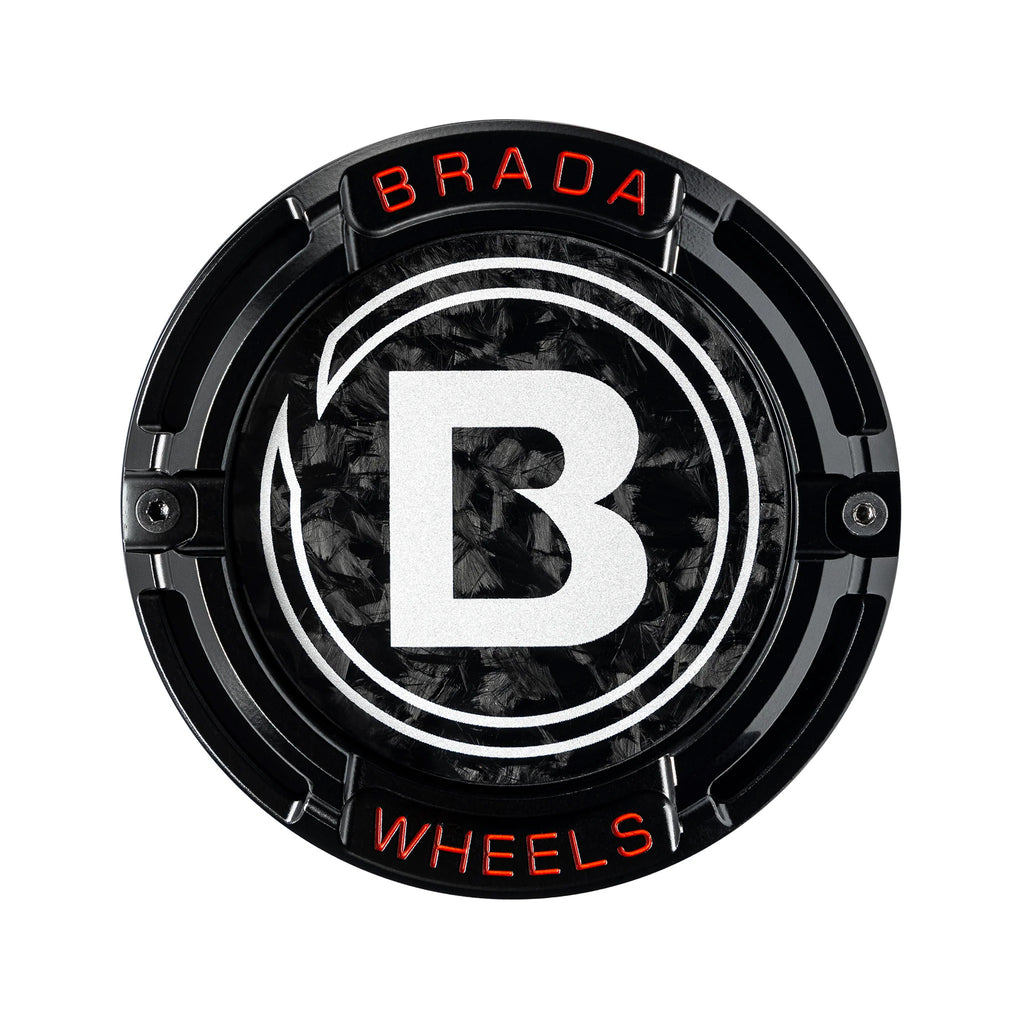 2000-2026 Universal Fitment FormTech 3-Piece Carbon Fiber Center Caps | BRADA Wheels
