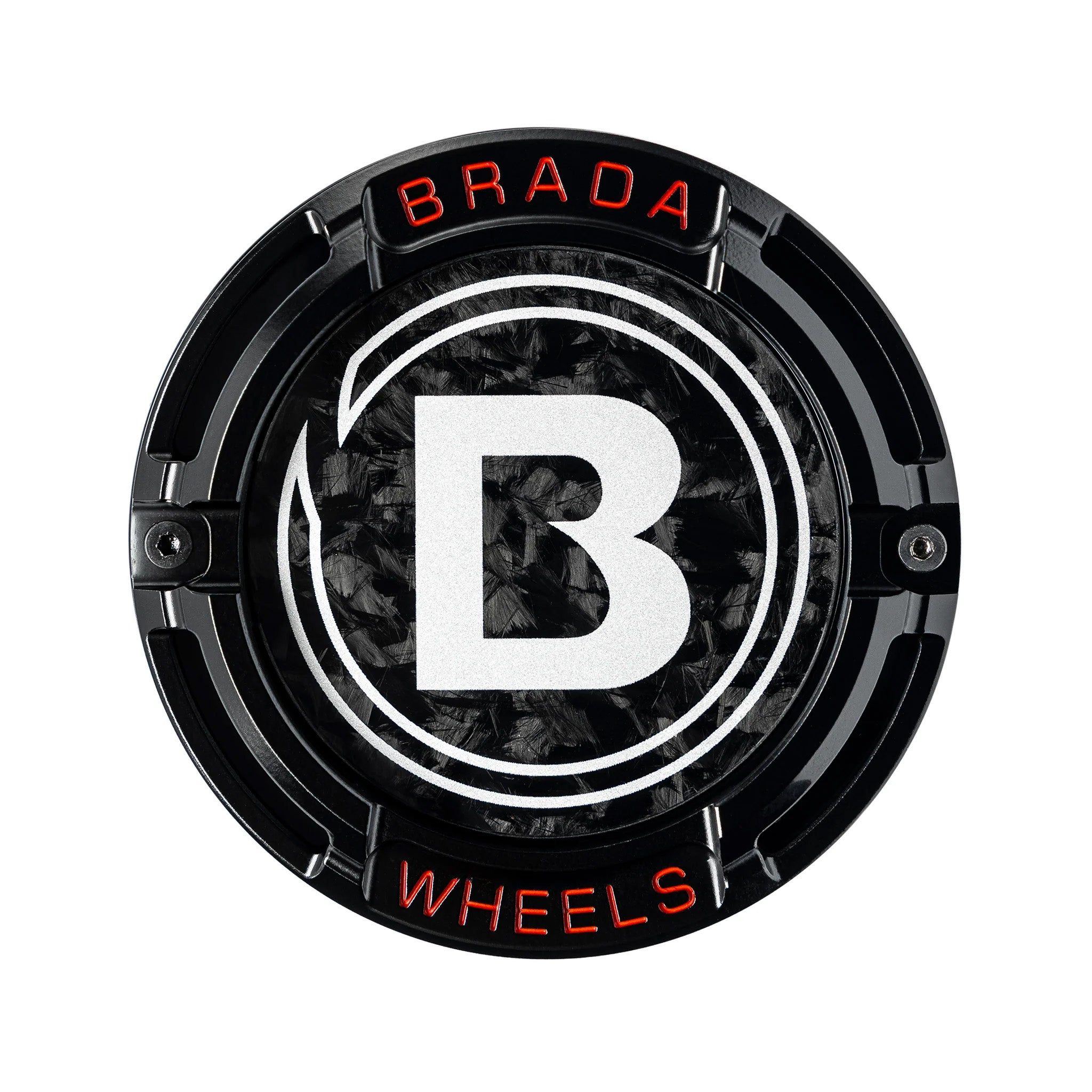 2000-2026 Universal Fitment FormTech 3-Piece Carbon Fiber Center Caps | BRADA Wheels