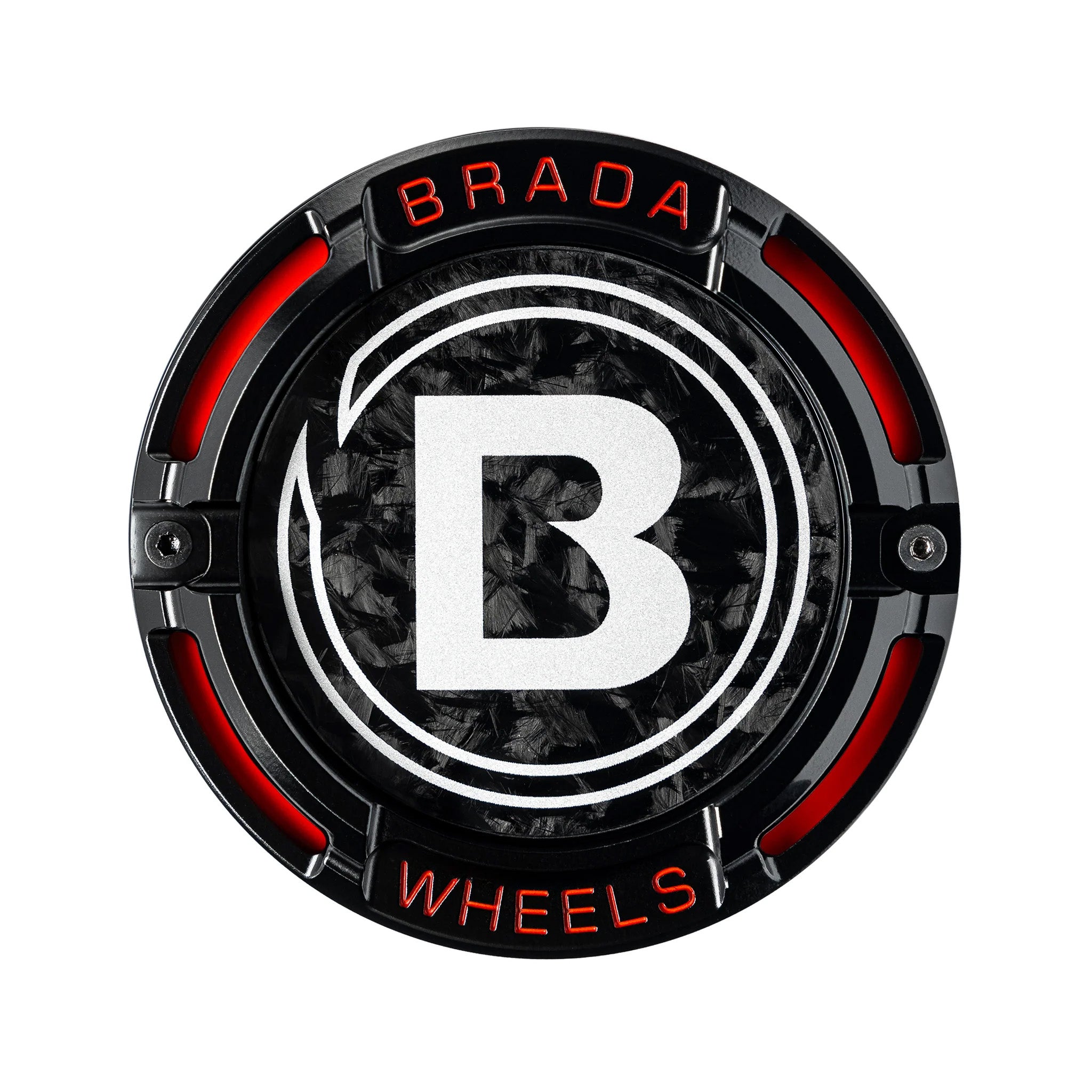 2000-2026 Universal Fitment FormTech 3-Piece Carbon Fiber Center Caps | BRADA Wheels