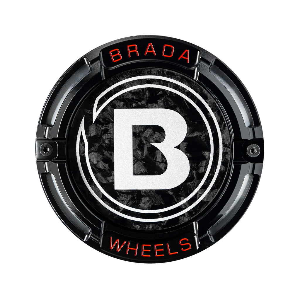 2000-2026 Universal Fitment FormTech 3-Piece Carbon Fiber Center Caps | BRADA Wheels