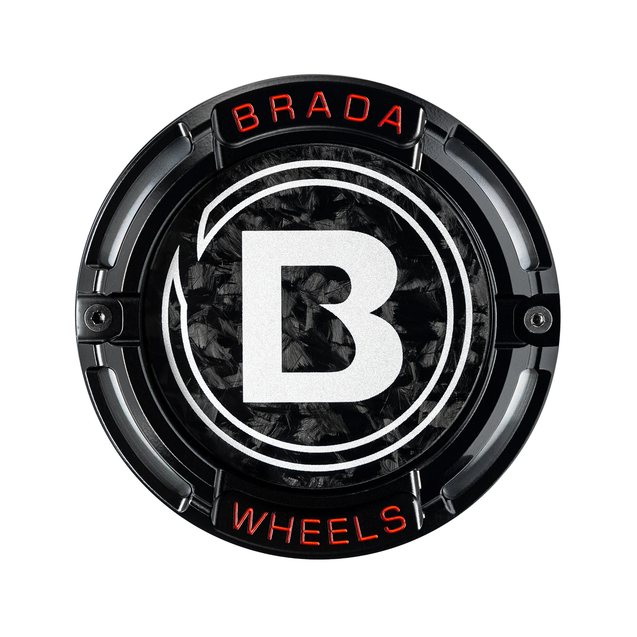 2000-2026 Universal Fitment FormTech 3-Piece Carbon Fiber Center Caps | BRADA Wheels