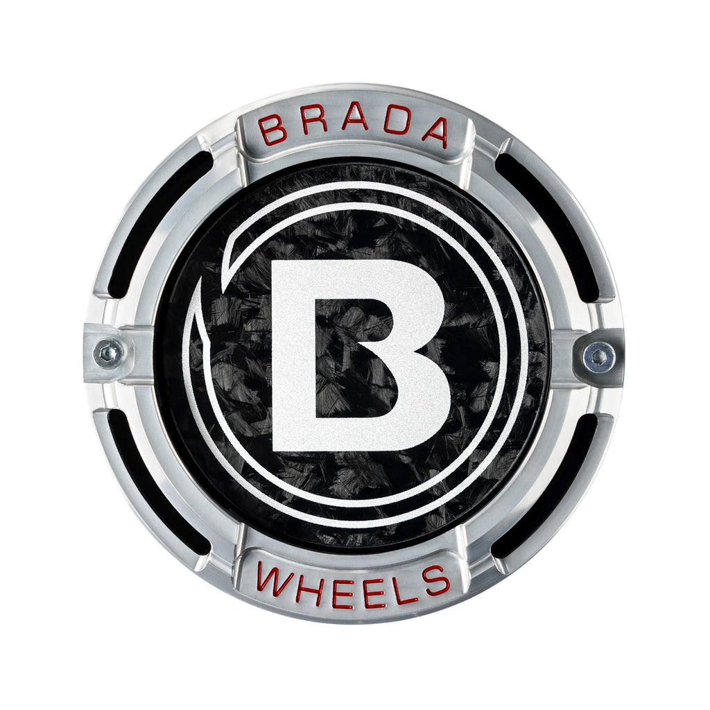 2000-2026 Universal Fitment FormTech 3-Piece Carbon Fiber Center Caps | BRADA Wheels